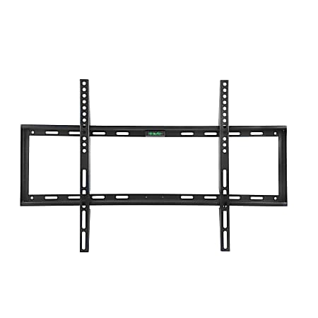 MegaMounts Smooth Fixed Wall Mount For 26 - 55" TVs, 16.5"H x 18"W x 1.5"D, Matte Black