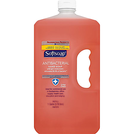 Softsoap Antibacterial Liquid Hand Soap Unscented 128 Oz Bottle Office Depot