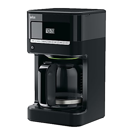 Braun BrewSense 12-Cup Programmable Coffeemaker, Black