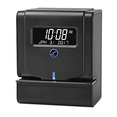 Lathem 2100HD Heavy Duty Thermal Print Time Clock - Card Punch/Stamp - Digital - Day, Date, Month Record Time
