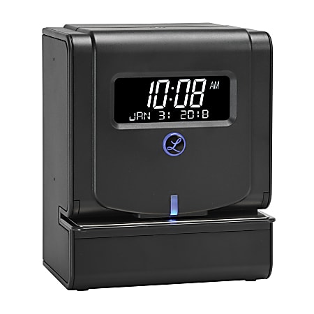 Lathem 2100HD Heavy Duty Thermal Print Time Clock - Card Punch/Stamp - Digital - Day, Date, Month Record Time