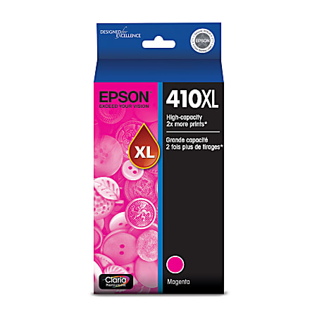 Epson® 410XL Claria® Premium Magenta High-Yield Ink Cartridge, T410XL320-S