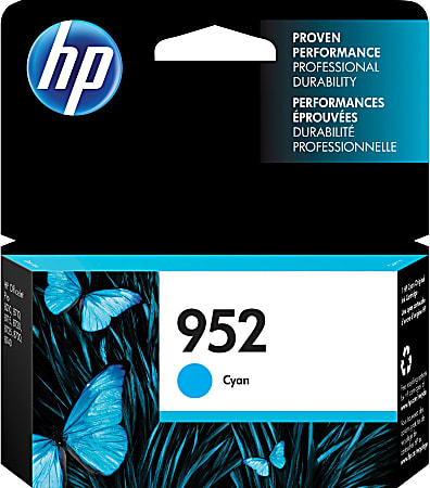 HP 952 Cyan Ink Cartridge, L0S49AN