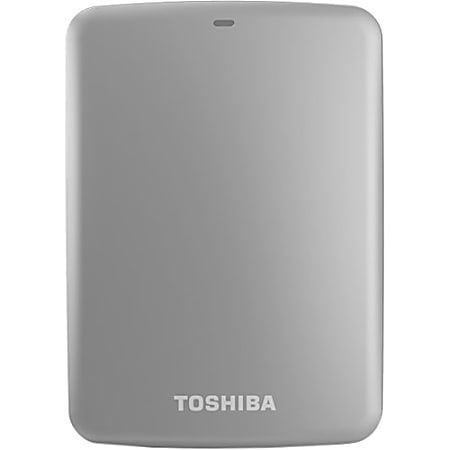 Toshiba Canvio® Connect 1TB Portable External Hard Drive, 8MB Cache, Silver