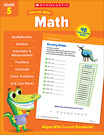 Scholastic Success With Math Workbook, Grade 5