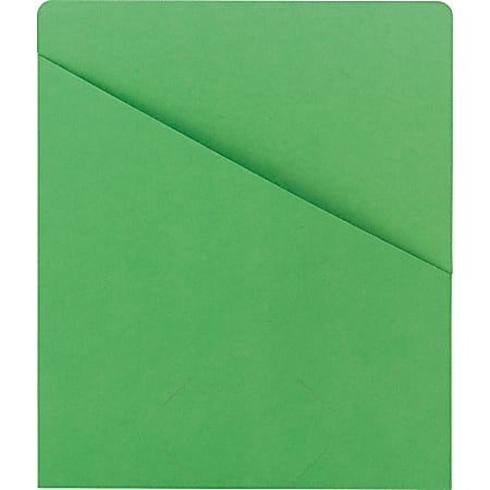 Smead® Slash File Jackets Convenience Pack, 9 1/2" x 11 3/4", Green, Pack Of 25