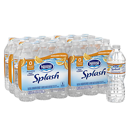 Nestlé® Splash Natural Orange Flavored Water Beverage, 16.9 Oz, Case of 24 Bottles
