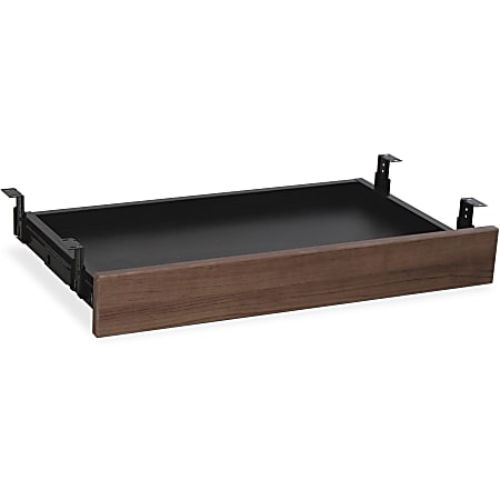 Lorell® Essentials Series Laminate Universal Center Drawer, 5-1/8"H x 16-3/4"W x 28-7/16"L, Walnut