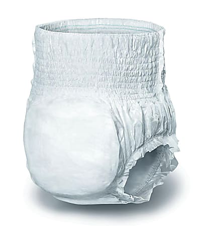 Protect Plus Protective Underwear, Medium, 28 - 40", White, 25 Per Bag, Case Of 4 Bags