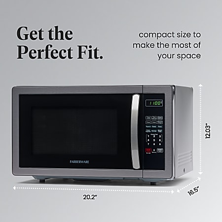 Farberware black microwave hot sale