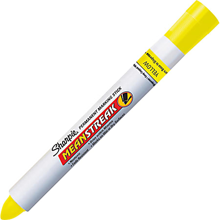Sharpie Mean Streak Marker Yellow Office Depot