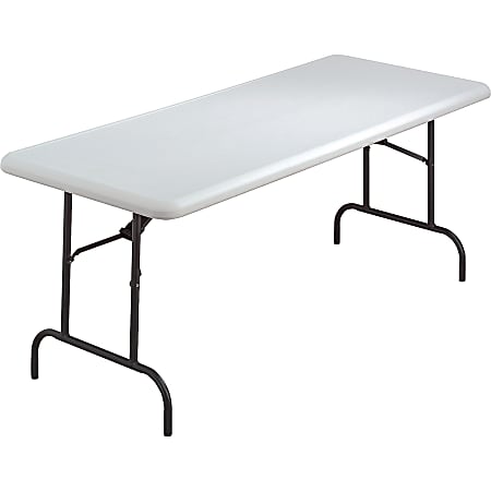 Lorell® Ultra-Lite Economy Folding Table, 8'W, Platinum