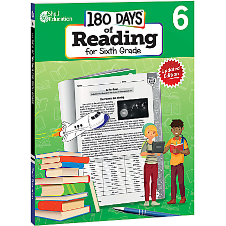 Shell Education 180 Days Of Reading 2nd Edition, Grade 6