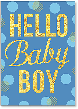 Viabella New Baby Boy Greeting Card, 5" x