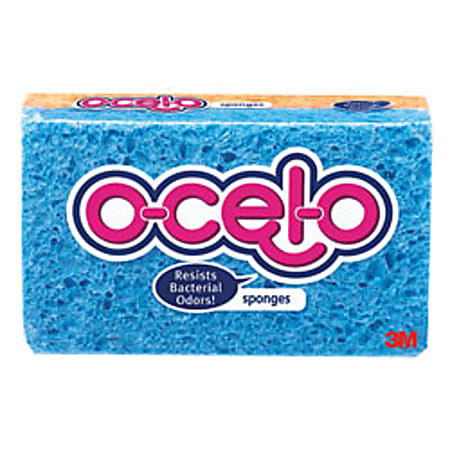 ocelo™ Cellulose Sponges, Assorted Colors, Pack Of 2