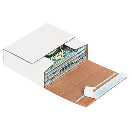 Partners Brand CD Mailers, 5 3/4" x 5 1/16" x 1 3/4", Holds 1-4 CDs, Pack Of 200
