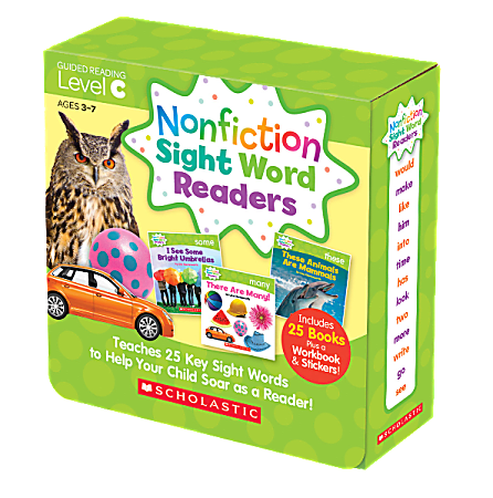 Scholastic Teacher Resources Nonfiction Sight Word Readers Parent Pack, Level C, Pre-K To 1st Grade