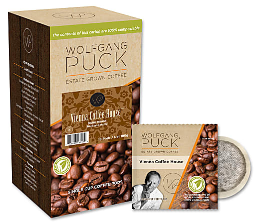 Wolfgang Puck® Single-Serve Coffee Pods, Vienna Coffee House™, Carton Of 18