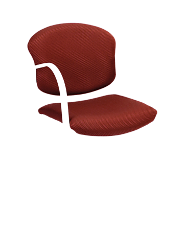 OFM Danbelle Series Contract Reception Chair, Burgundy/Silver