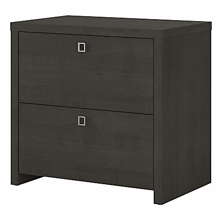 Bush Business Furniture Echo 31-5/8"W x 20"D Lateral 2-Drawer File Cabinet, Charcoal Maple, Standard Delivery