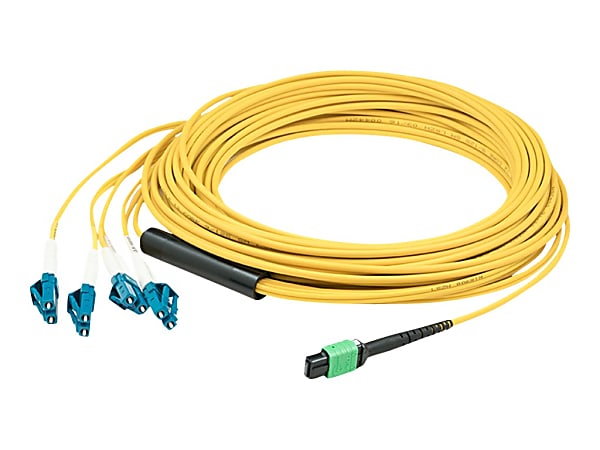 AddOn - Patch cable - LC single-mode (M) to MPO single-mode (F) - 3 m - fiber optic - 9 / 125 micron - OS1 - halogen-free - yellow