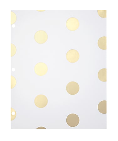 Divoga® Gold Struck 2-Pocket Folder, 8 1/2" x 11", Assorted Designs (no design choice)
