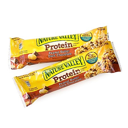 NATURE VALLEY Protein Chewy Granola Bars Peanut Butter Dark Chocolate 1.42  oz 26 Count - Office Depot