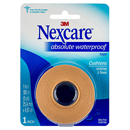 Nexcare Waterproof Tape, 1" x 180"
