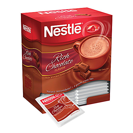 Nestlé® Rich Chocolate Hot Cocoa, 0.71 Oz. Packets, Box Of 50