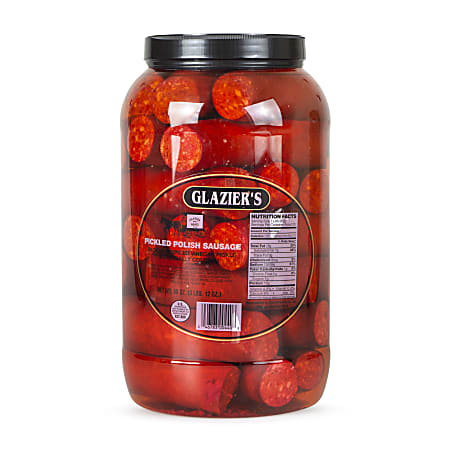 Glazier's Pickled Polish Sausage, 60-Oz Jar