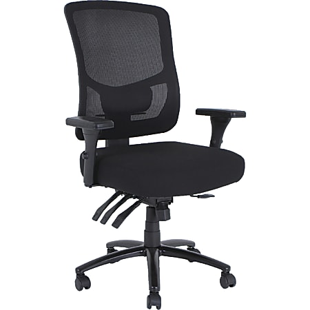 Lorell® Big & Tall High-Back Mesh Chair, Black