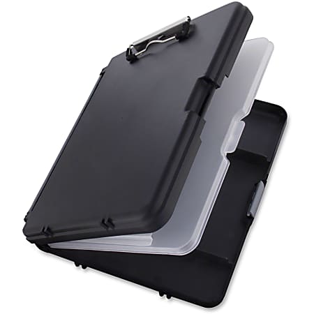 Saunders WorkMate II Poly Low-Profile Form Holder Storage Clipboard, Black