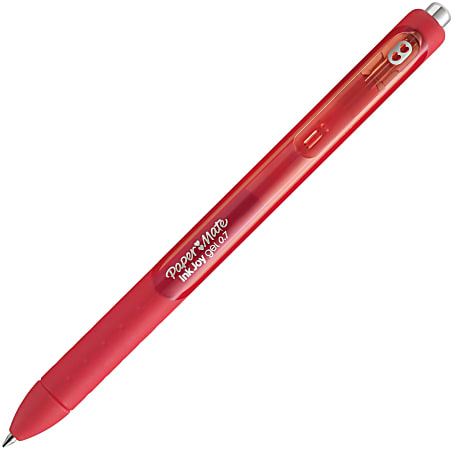 Paper Mate® InkJoy® Gel Pen, Medium Point, 0.7 mm, Red Barrel, Red Ink