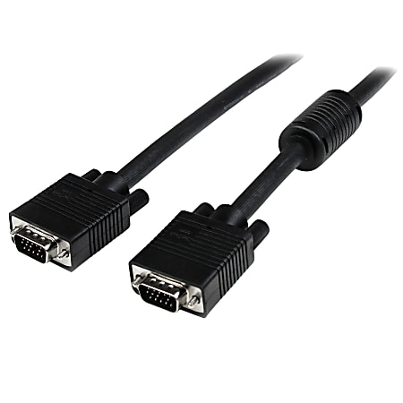 StarTech.com Coax High-Resolution VGA Monitor cable - HD-15 (M) - HD-15 (M) - 18in - VGA Cable - VGA Video Cable - VGA Monitor Cable - HD15 to HD15 Cable