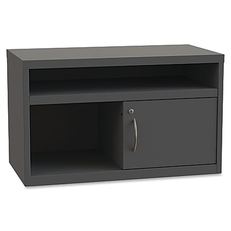Lorell® 36"W Personal Storage Credenza, Charcoal