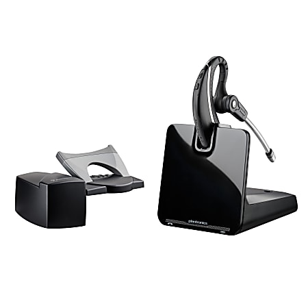 Plantronics® CS530 Wireless Headset System With HL10 Lifter, Black/Gray/Silver
