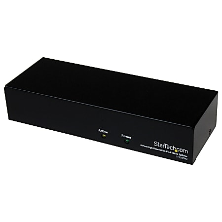 StarTech.com 8 Port High Resolution VGA Video Splitter - 300 MHz - VideoView Pro 8 Port High Resolution 300 MHz Video Splitter - Video splitter - 8 ports - Split a single high resolution VGA video signal to 8 monitors or projectors