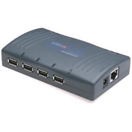 Lantronix UBox 4100 4-Port USB 115 VAC Device Server