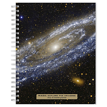 2023-2024 BrownTrout 16-Month Weekly/Monthly Engagement Planner, 7-3/4" x 7-3/16", NASA Explore the Universe, September To December