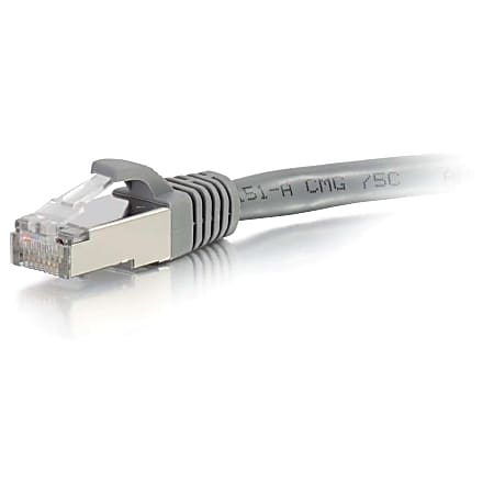 C2G-6ft Cat6 Snagless Shielded (STP) Network Patch Cable - Gray