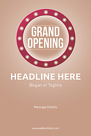 A Frame Sign, Retro Grand Opening