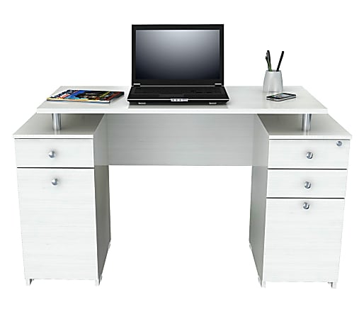 Inval Laura 50"W Standard Computer Desk, Washed Oak