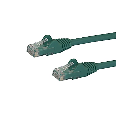 StarTech.com 15ft CAT6 Ethernet Cable - Green Snagless Gigabit CAT 6 Wire