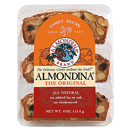 Almondina All-Natural Cookies, Original, 4 Oz, Pack Of 12