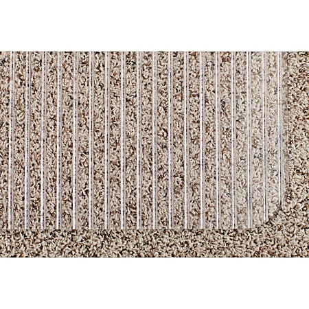 ES Robbins® Linear Pattern Chair Mat For Medium-Pile Carpets, Rectangular, 45" x 53", Clear