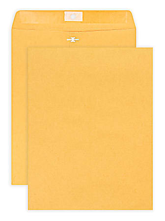 Office Depot® Brand 10" x 13" Manila Envelopes, Clasp Closure, Brown Kraft, Box Of 25