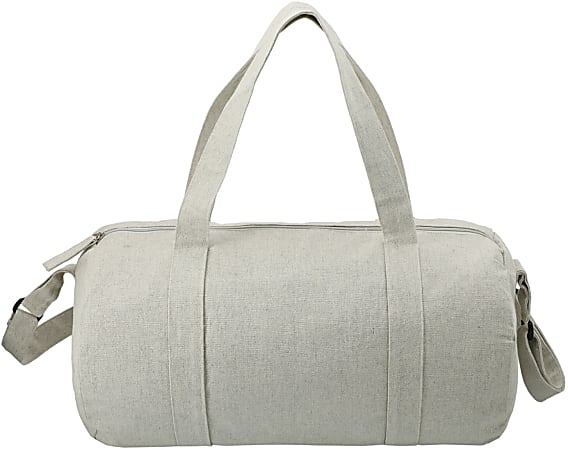 Custom Repose Cotton Barrel Duffel, 10" x 18", 100% Recycled