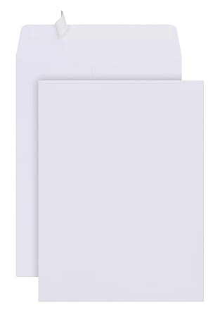 Office Depot® Brand  9" x 12" Catalog Envelopes, Clean Seal, White, Pack Of 25