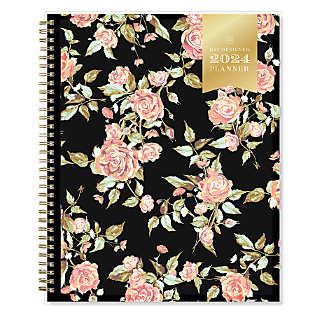  Day Designer 2023-2024 Mini Daily Planner, July 2023 - June  2024, 6x8.125 Page Size (Orange Blossom) : Office Products