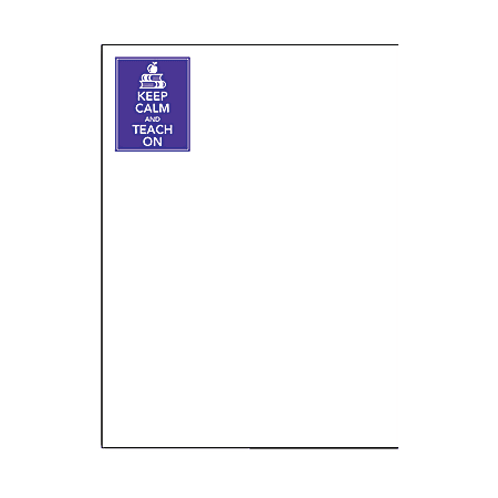 The Master Teacher® Keep Calm and Teach On Notepad, 4 1/4" x 5 1/2", 75 Sheets, Purple, Pack of 2